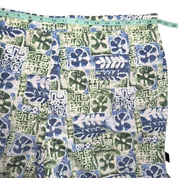 J.CREW Swim Trunks Shorts Blue & Green Floral Tropical Men’s Size Large Beach - Picture 6 of 8